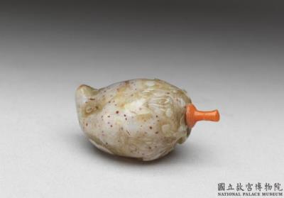 图片[2]-Agate peach-shaped snuff bottle, Qing dynasty, 18th century-China Archive